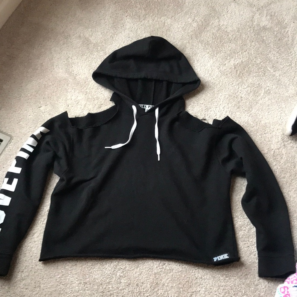 Shoulders off PINK sweatshirt